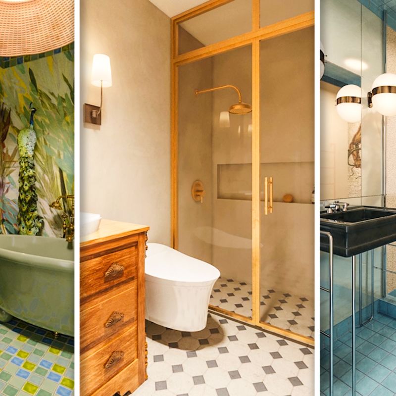 3 Interior Designers Transform The Same Small Apartment Bathroom